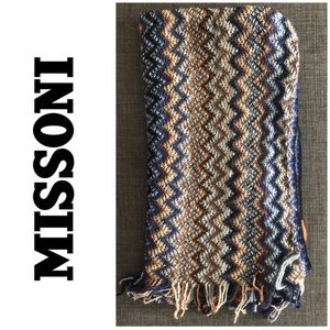 Missoni scarf in blue multi